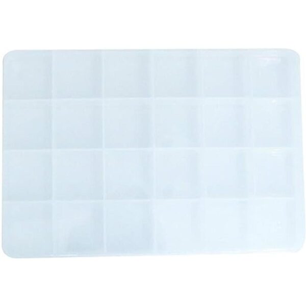 RLECS 2 unidades de 24 ranuras de plástico transparente