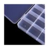 RLECS 2 unidades de 24 ranuras de plástico transparente