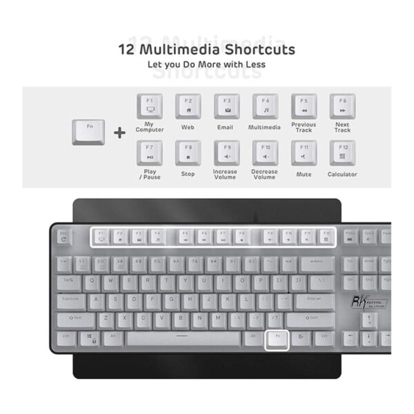 RK ROYAL KLUDGE RK920 Teclado mecánico de tamaño completo