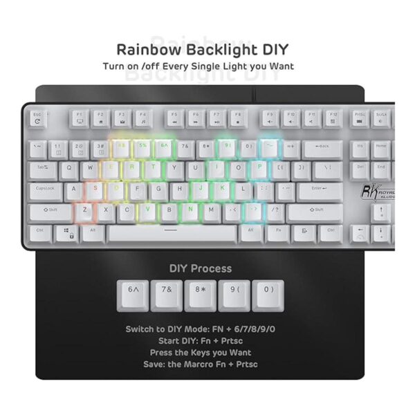 RK ROYAL KLUDGE RK920 Teclado mecánico de tamaño completo