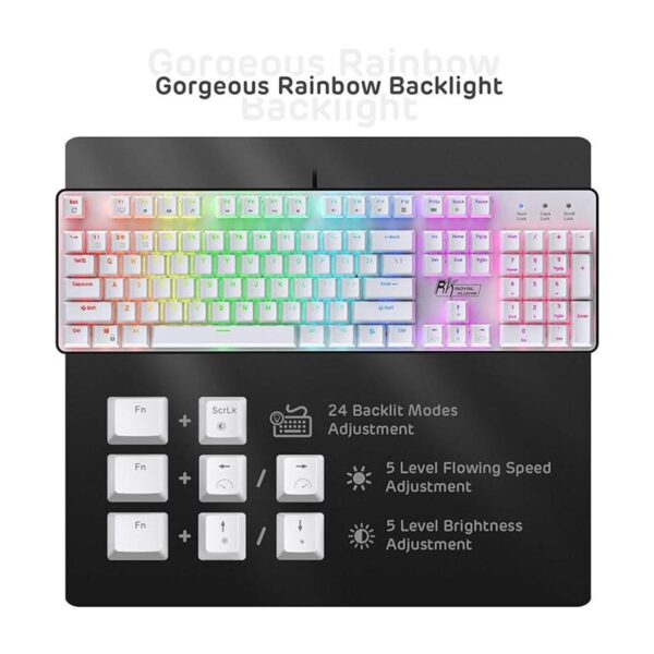 RK ROYAL KLUDGE RK920 Teclado mecánico de tamaño completo