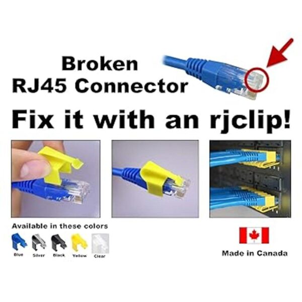 RJCLIP Solución de conector RJ45 roto 5 piezas en_2