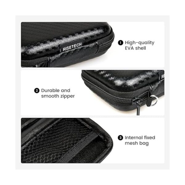 RISETECH Funda de transporte para auriculares mini bolsa
