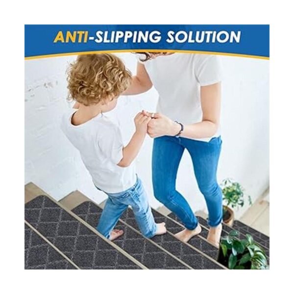 RIOLAND Alfombra antideslizante para escaleras para_2