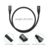 RIITOP Cable de extensión USB C corto 2 pies extensor_5