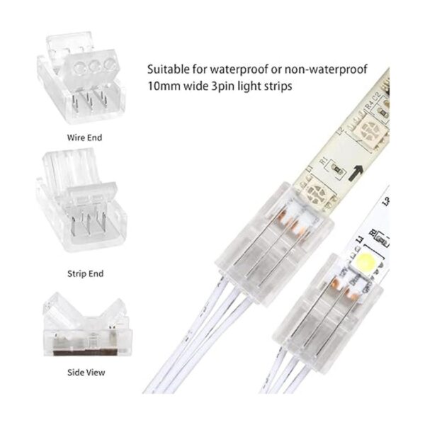 RGBZONE Cable de extensión LED de 32.8 pies y 3 pines y 10_2