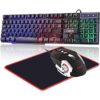 RGB Gaming Keyboard and Colorful Mouse ComboUSB Wired LED