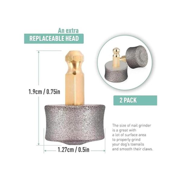 REXIPETS Molinillo de uñas para perro cabezal de_2