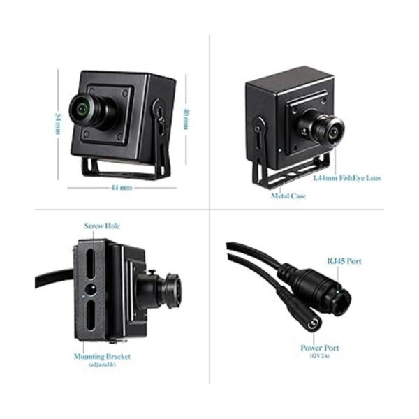 REVOTECH Mini cámara IP de seguridad Fisheye cámara_5