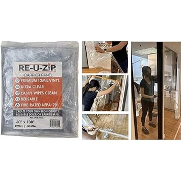 REUZIP Panel de barrera contra el polvo cortado a medida_5