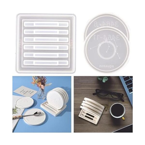 RESIN GO Kit de moldes de resina del zodiaco moldes de_3