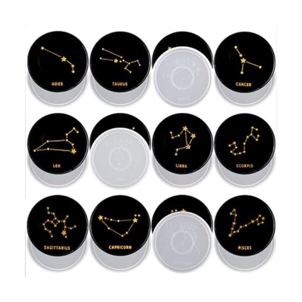 RESIN GO Kit de moldes de resina del zodiaco moldes de_1