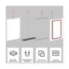 REALWAY Soporte acrílico para letreros de pared de 8.5 x