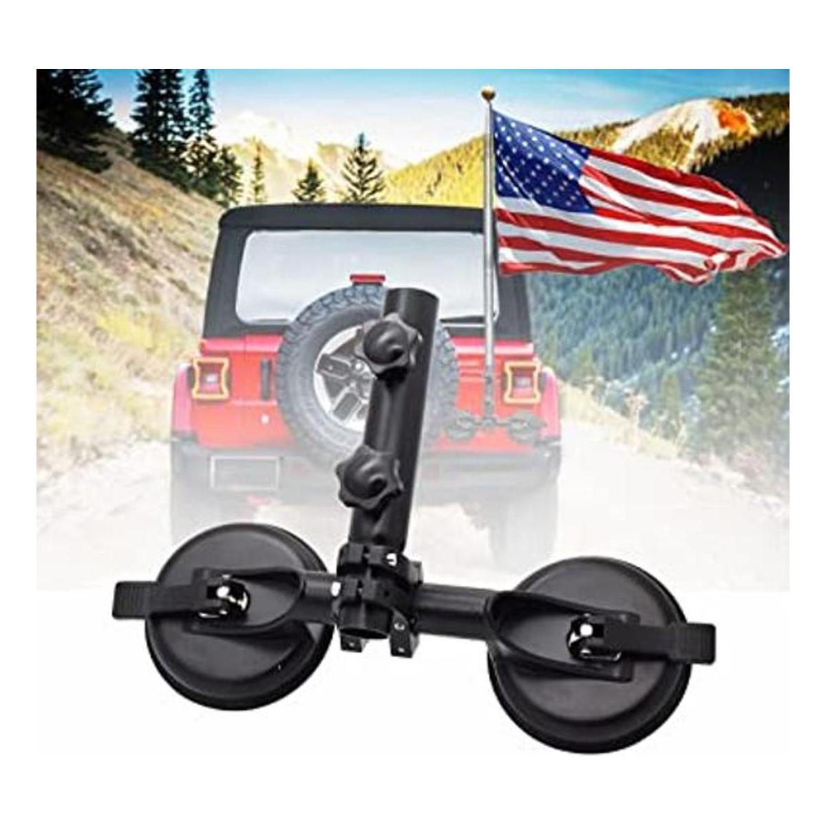 RCRBT Soporte universal para mástil de bandera con ventosa