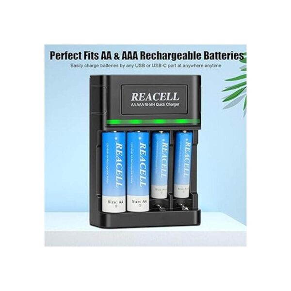 REACELL Cargador de batería de 1 hora para pilas_6