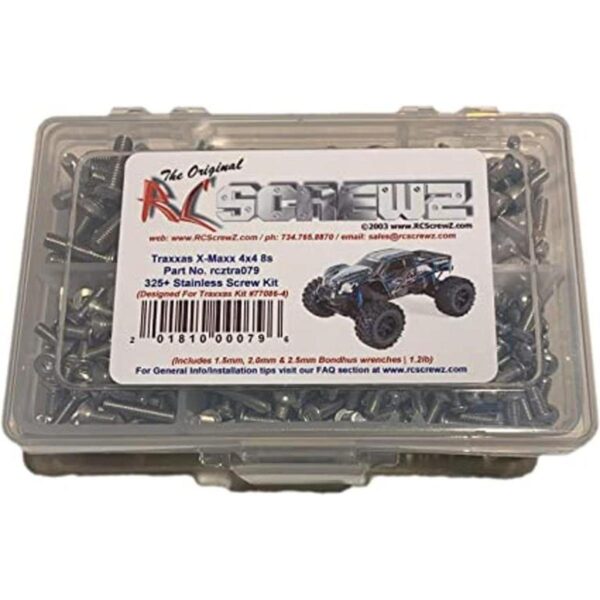 RCScrewZ Kit de tornillos de acero inoxidable tra079_1