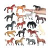 RCOMG 18 piezas de juguetes de potro de caballo mini_1