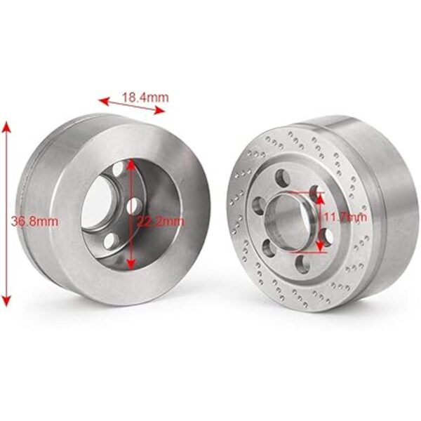 RCLions 4 piezas de bloque de peso de rueda RC 3.00 oz de