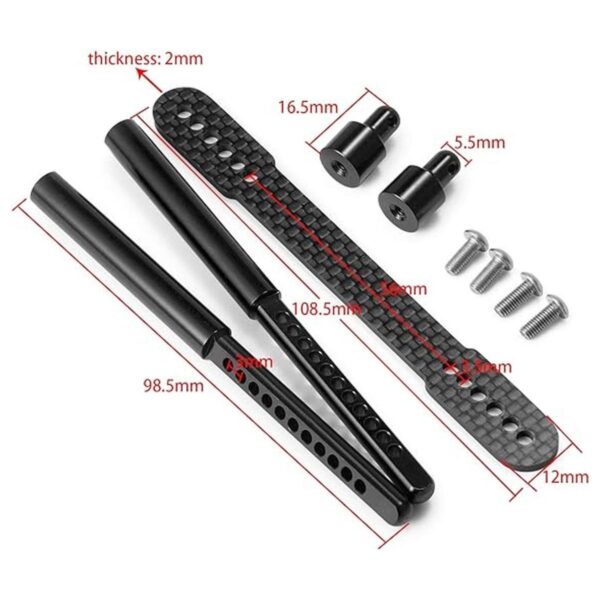 RCHub 1 Unidades Correos Soportes de Metal Frontal y