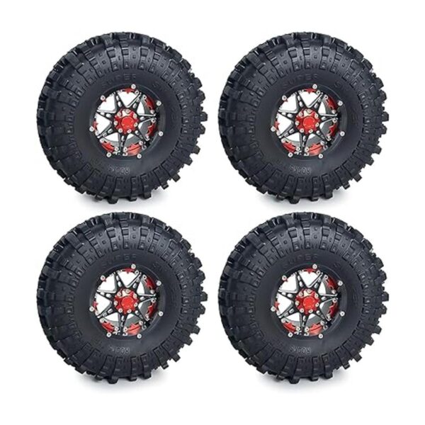 RCHub 4 neumáticos de goma de 2.2 pulgadas llantas
