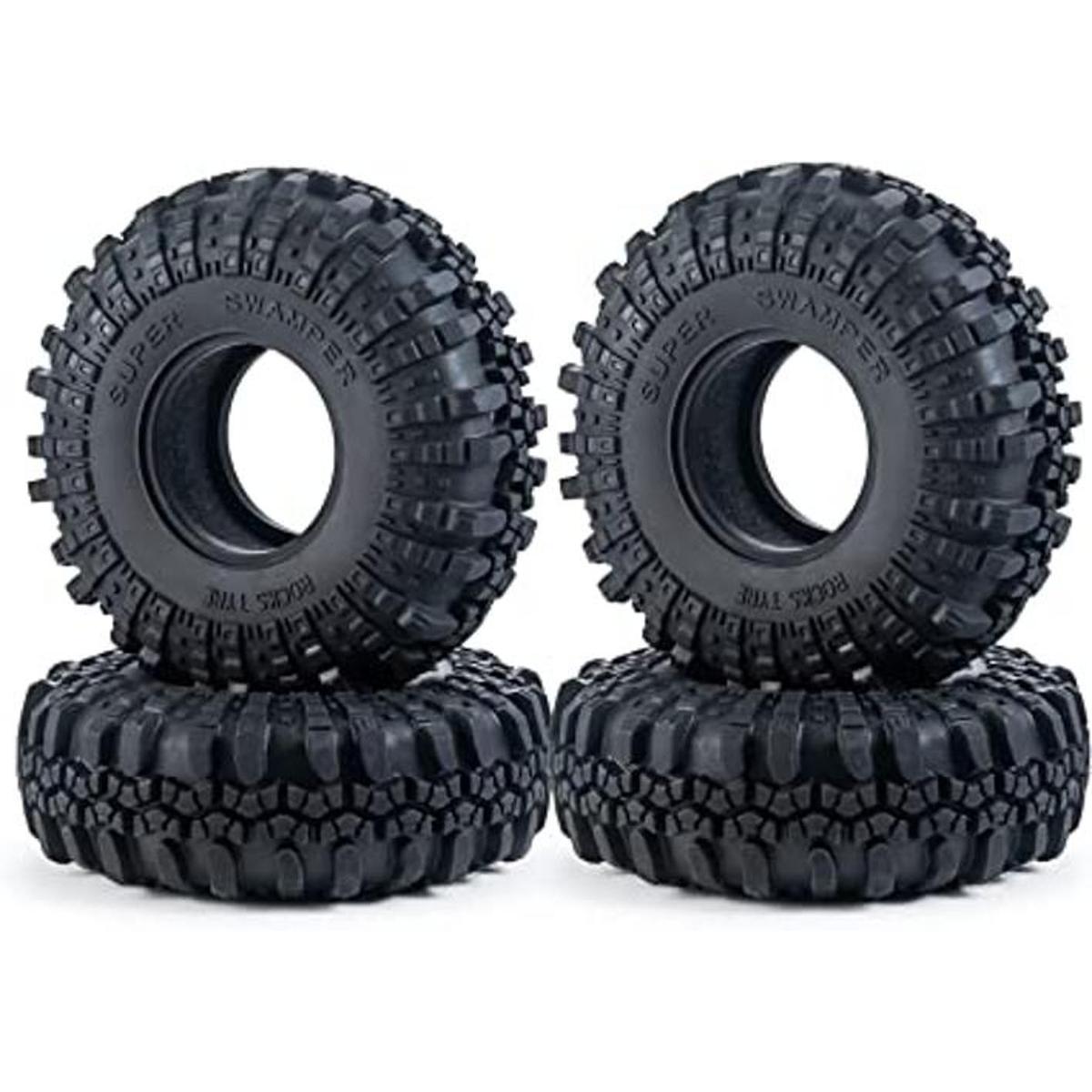 RCHub 4 neumáticos de goma de 2.2 pulgadas llantas