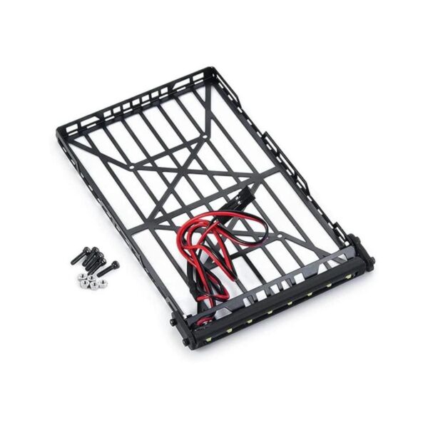 RCHub Portaequipajes y focos de acero inoxidable para