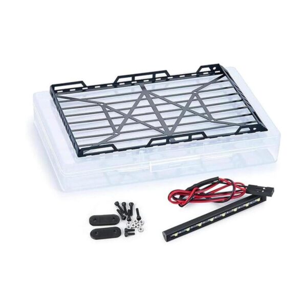 RCHub Portaequipajes y focos de acero inoxidable para