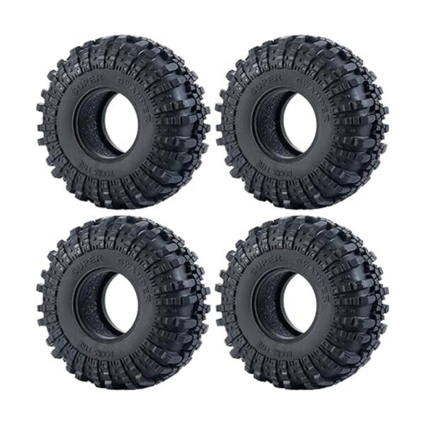 RCHub 4 neumáticos de goma de 2.2 pulgadas llantas