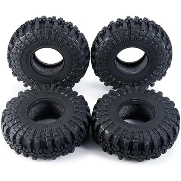 RCHub 4 neumáticos de goma de 2.2 pulgadas llantas