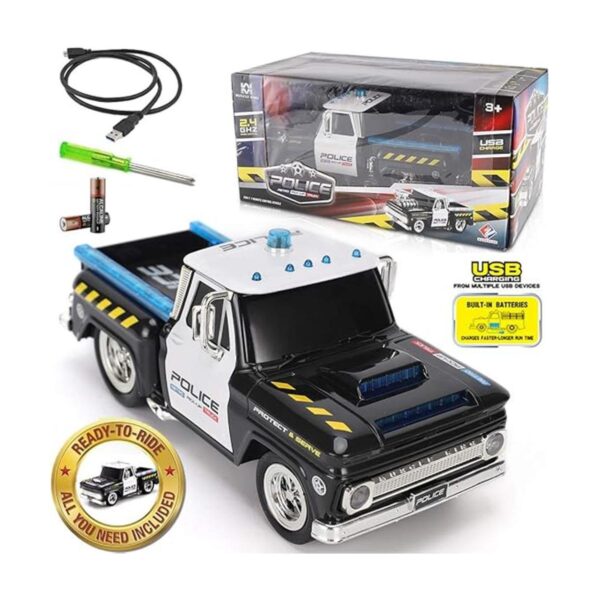 RC Control remoto policía camioneta vehículo de juguete