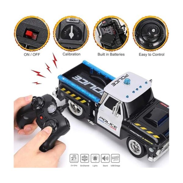 RC Control remoto policía camioneta vehículo de juguete