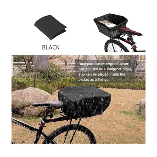 RAYMACE Cesta trasera para bicicleta con cubierta_4