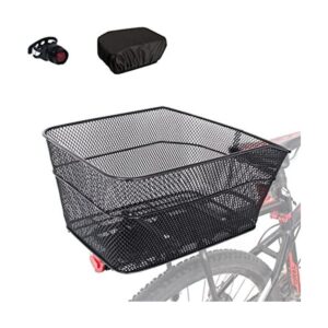 RAYMACE Cesta trasera para bicicleta con cubierta_1
