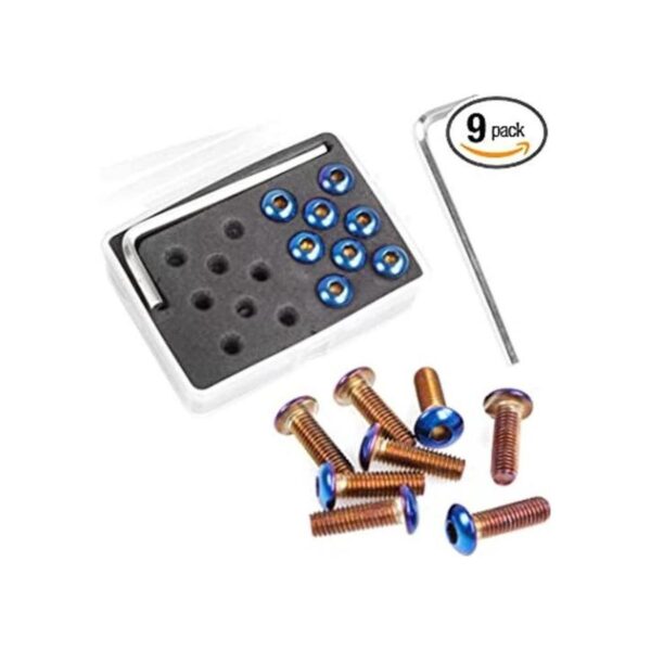 RASTP Kit de tornillos para volante 8 piezas azul_1