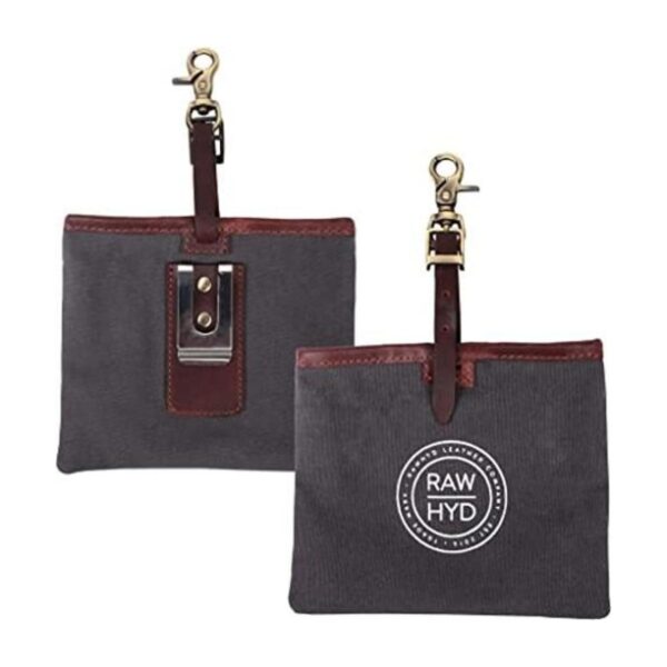 RAW HYD Bolsa de golosinas para perros cuero y lienzo_1