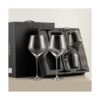 RAVNDOX Copas de vino cuadradas juego de 4 copas de vino