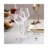 RAVNDOX Copas de vino cuadradas juego de 4 copas de vino