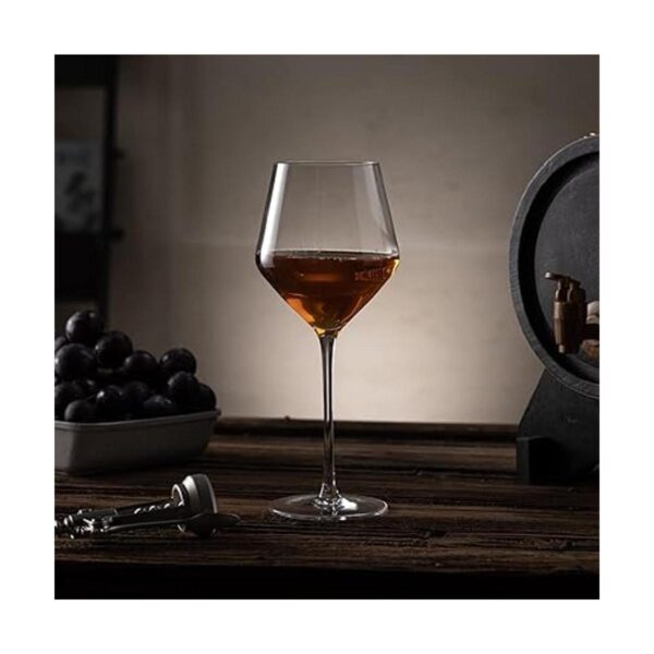 RAVNDOX Copas de vino cuadradas juego de 4 copas de vino