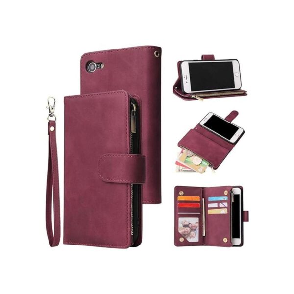 RANYOK Funda tipo cartera compatible con iPhone SE 2022_1