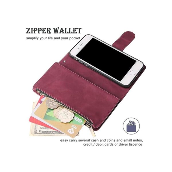 RANYOK Funda tipo cartera compatible con iPhone SE 2022_4