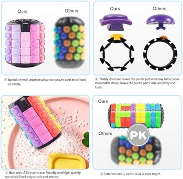 R.Y.TOYS Juguete para la ansiedad rompecabezas de cubo_4