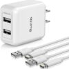 Quntis Paquete de 2 cables de carga Lightning de 6.6 pies_1