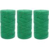 Quotidian Rollos de cuerda de yute verde de 3 capas de_1