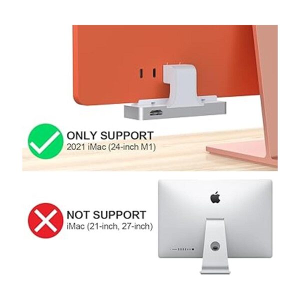 Qwiizlab Adaptador de concentrador USB C para iMac 2021 de_2