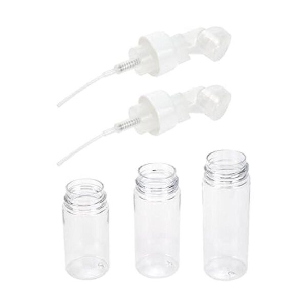 Quluxe Botella limpiadora facial vacía con cepillo de gel