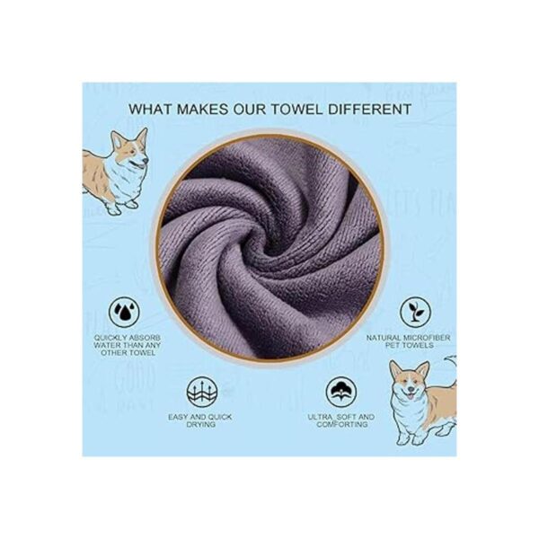 Quera Toalla de perro superabsorbente 2 toallas de perro