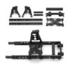 QueT Kit de marco de cuerpo de acero RC 6x6 para automóvil
