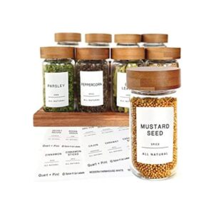 Quart Pint 140 etiquetas brillantes para frascos de_1