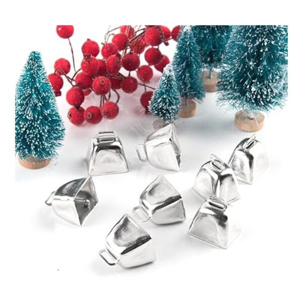 Quacoww 36 cascabeles navideños de metal de vaca para
