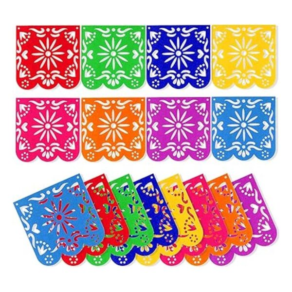 Qpout Paquete de 4 pancartas del Día de los Muertos